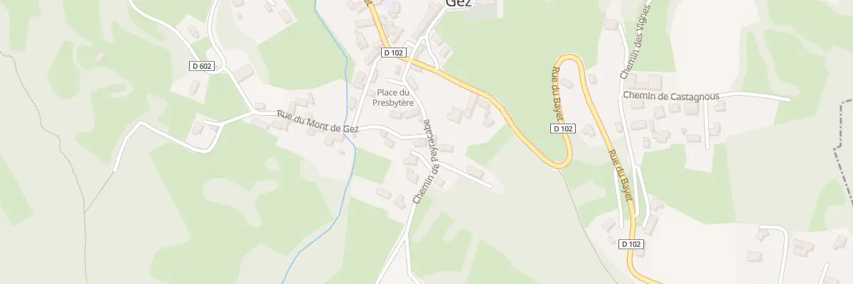 Plan du 1 Rue du Mont de Gez à Gez