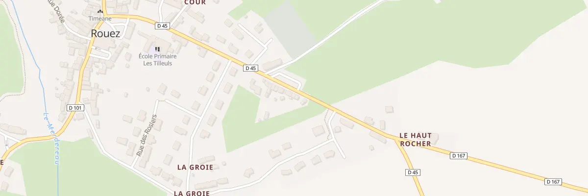Plan du 22 Rue de l’Abbaye à Rouez