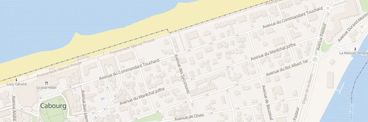 Plan du 26 Av du Commandant Touchard à Cabourg