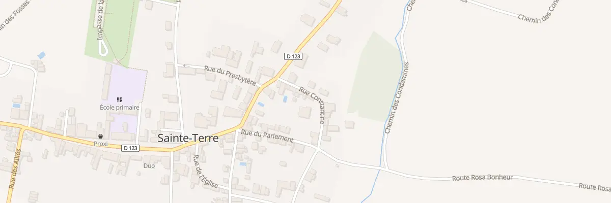 Plan du 298 Le Bourg à Sainte-Terre