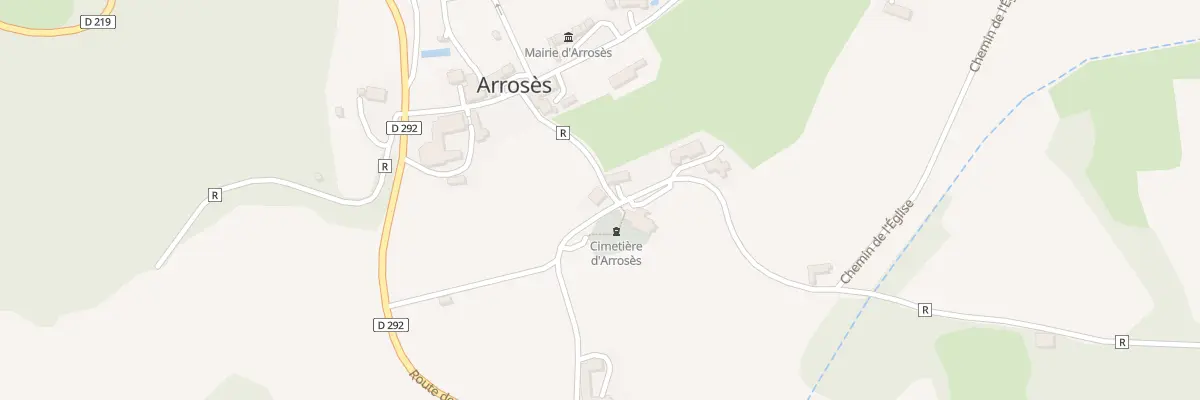 Plan du 1 Che de l’Eglise à Arrosès