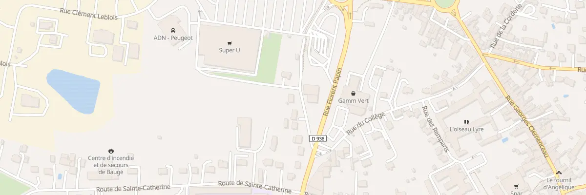 Plan du 12 Rue Florent Papin à Baugé-en-Anjou
