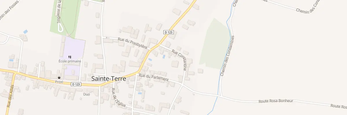 Plan du 297 Le Bourg à Sainte-Terre