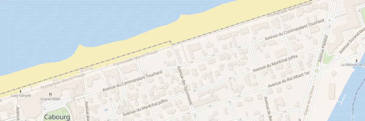 Plan du 23 Av du Commandant Touchard à Cabourg