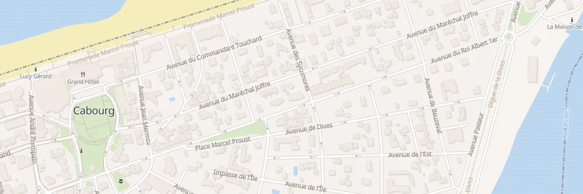 Plan du 3 Av du Roi Albert 1er à Cabourg