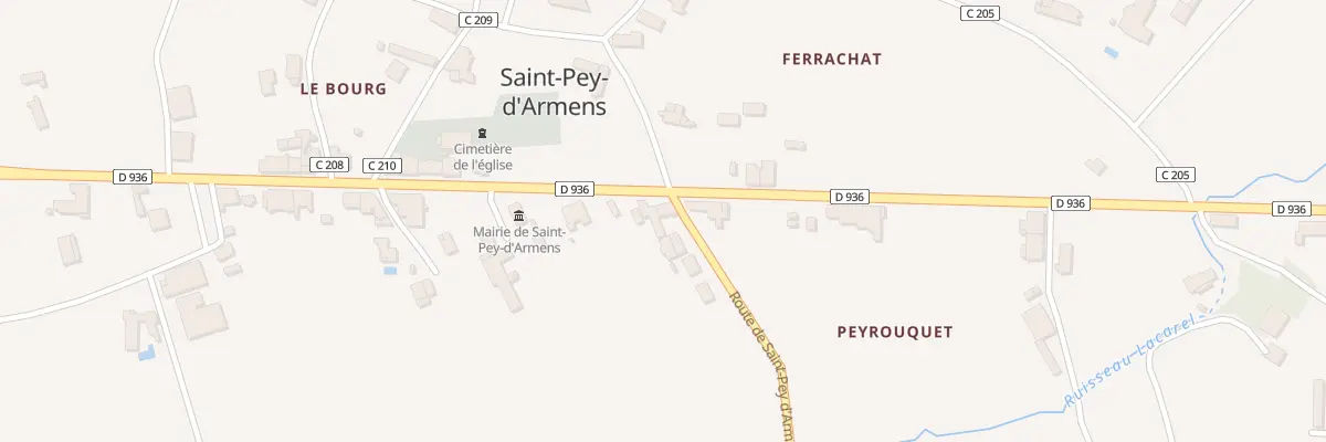 Plan du 109 Bourret à Saint-Pey-d’Armens