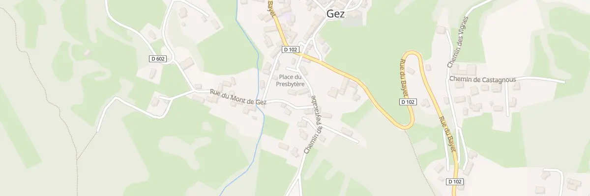 Plan du 2 Che de Peyracabe à Gez