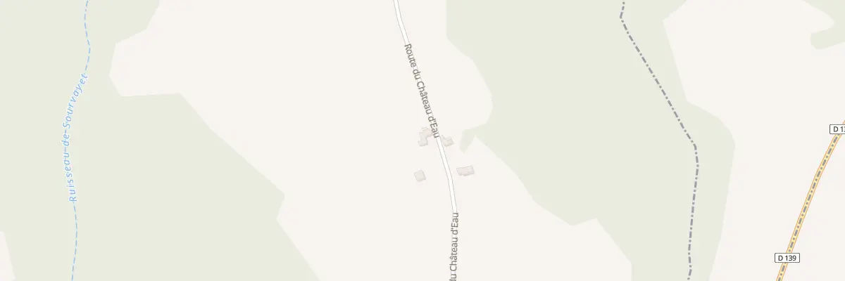 Plan du 2 Rte du Chateau d’Eau à Castillon (Canton de Lembeye)