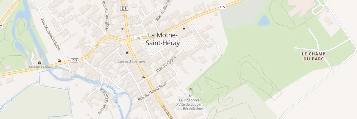 Plan du 6 Rue du Cygne à La Mothe-Saint-Héray