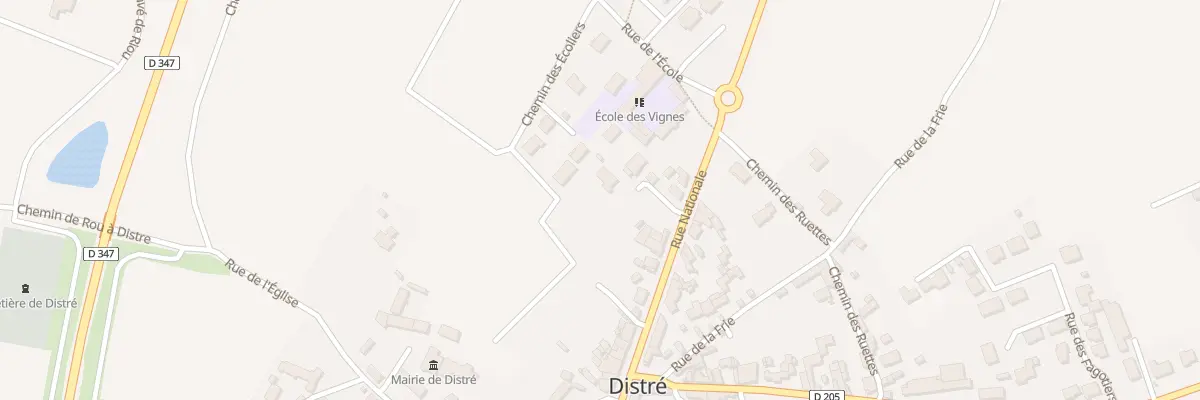 Plan du 35 Rue Nationale à Distré
