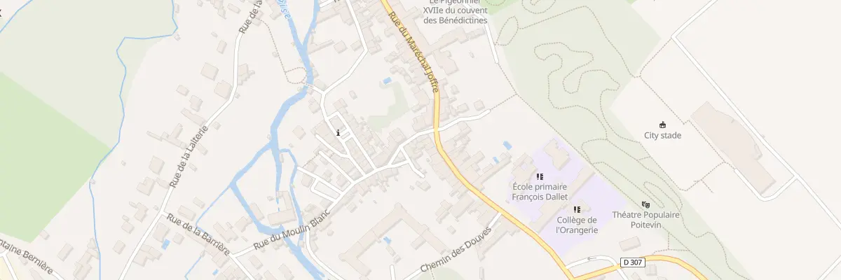 Plan du 1 Rue du Moulin Blanc à La Mothe-Saint-Héray