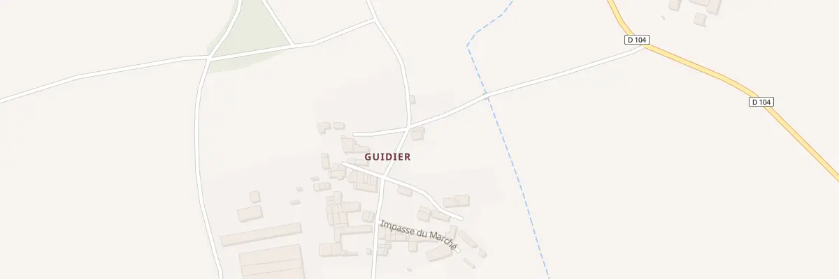 Plan du 1 Rte de Villiers Couture Guidie à Villemain