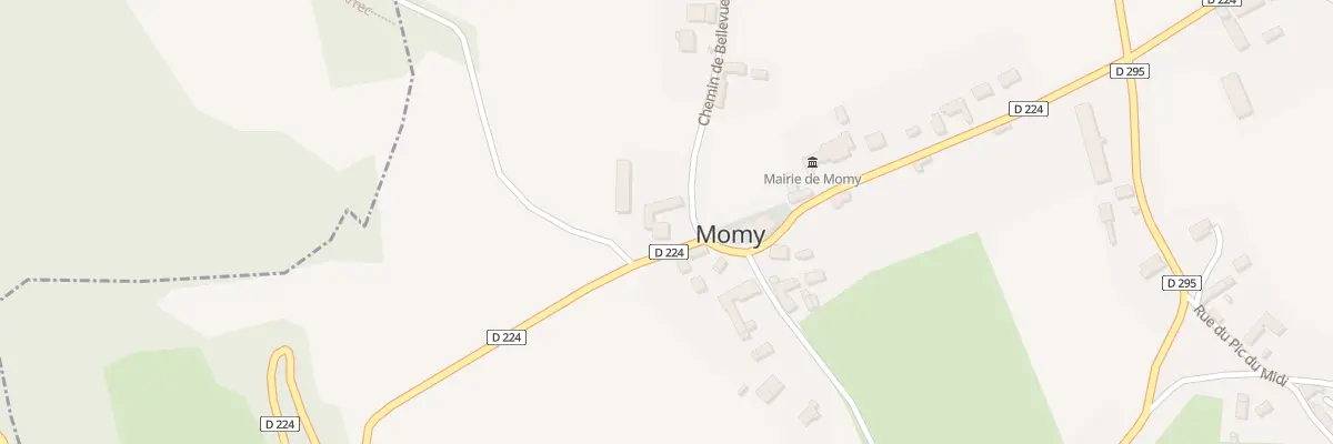 Plan du 25 Che de Bellevue à Momy