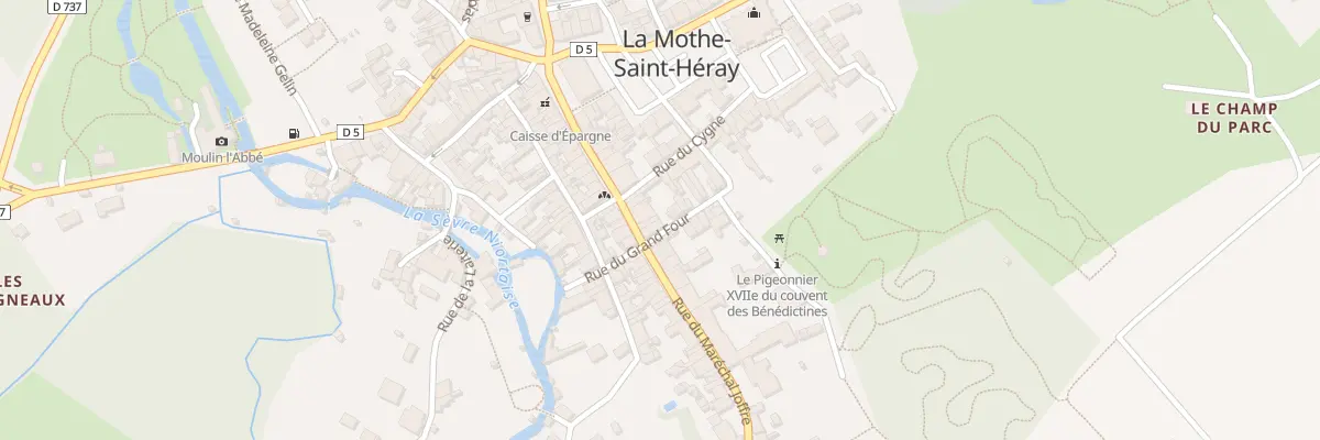 Plan du 21 Rue du Maréchal Joffre à La Mothe-Saint-Héray