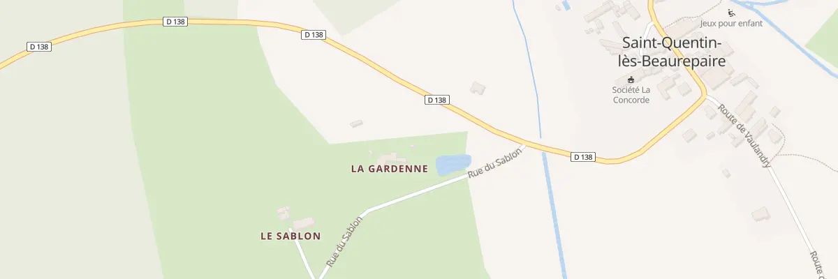 Plan du 80 Rte de Sablon à Baugé-en-Anjou