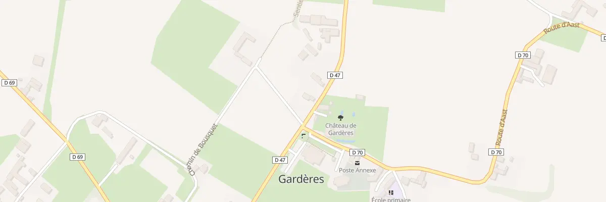 Plan du 11 Che de Bousquet à Gardères