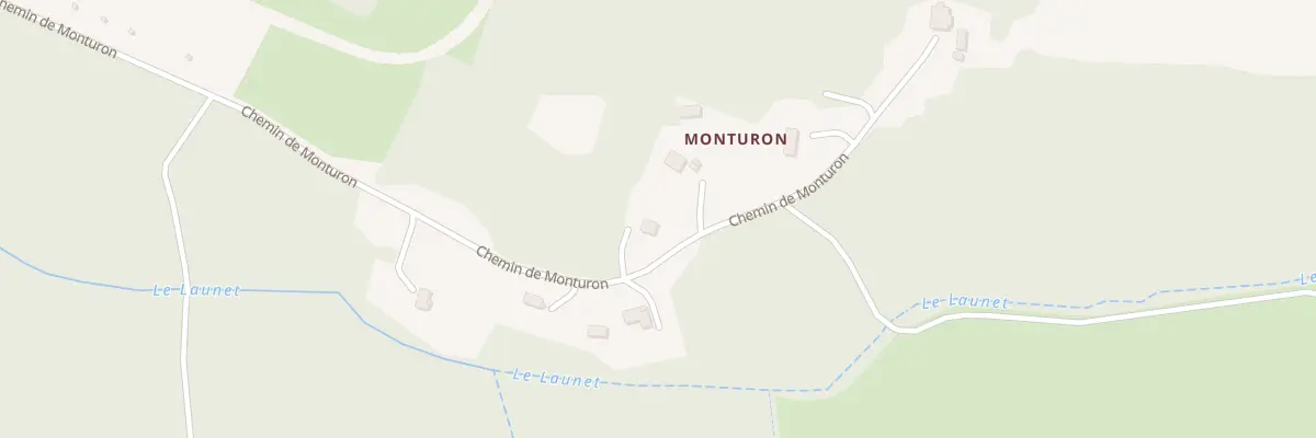 Plan du 997 Chem de Monturon à Estigarde