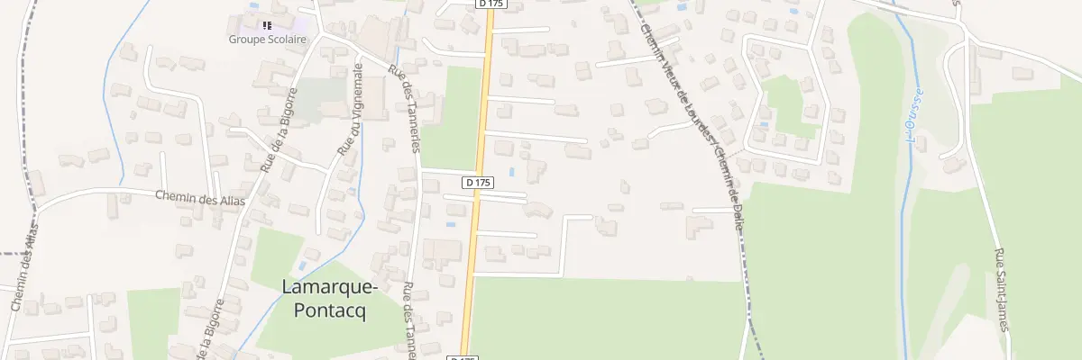 Plan du 17 Rte de Lourdes à Lamarque-Pontacq