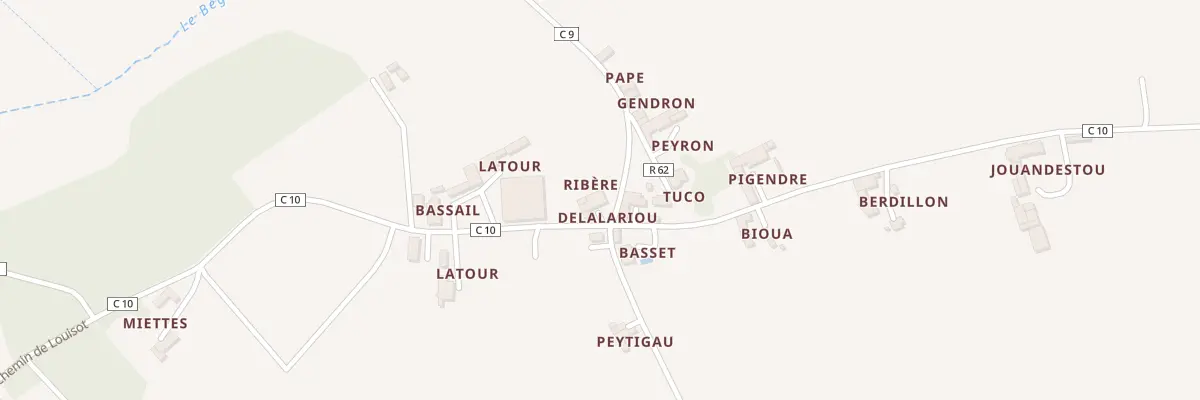Plan du 2 Chem de Louisot à Viella
