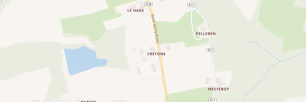 Plan du 5004 Cretone à Monclar