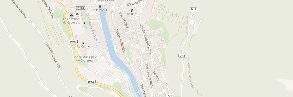 Plan du 6 Rue Marechal Joffre à Cauterets
