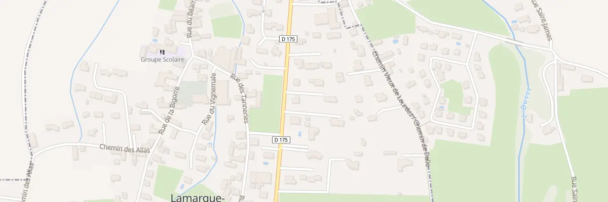 Plan du 9 Rte de Lourdes à Lamarque-Pontacq