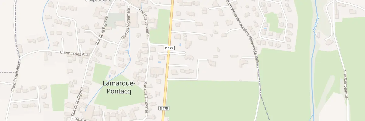 Plan du 17B Rte de Lourdes à Lamarque-Pontacq