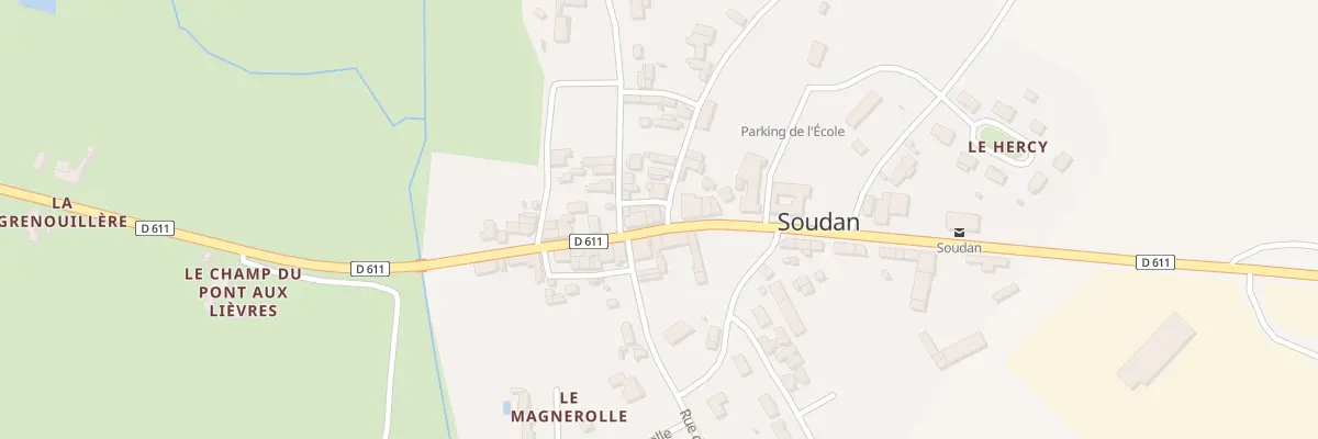 Plan du 1 Rue de la Graverie à Soudan