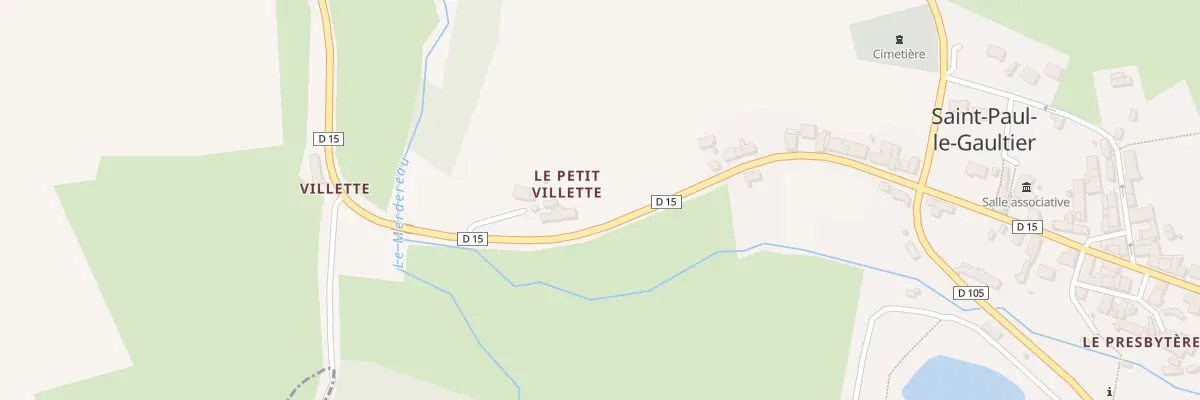 Plan du 5154 Le Pont de Villette à Saint-Paul-le-Gaultier