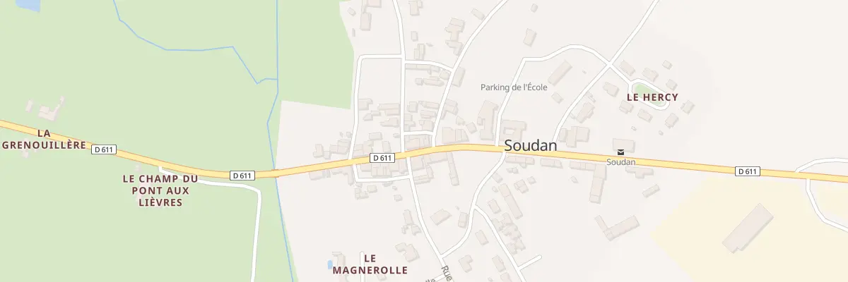 Plan du 1 Rle du Puits à Soudan