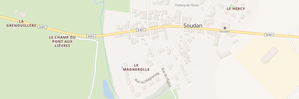 Plan du 4 Rue de l’Eglise à Soudan