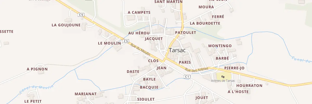Plan du 5021 Le Village à Tarsac