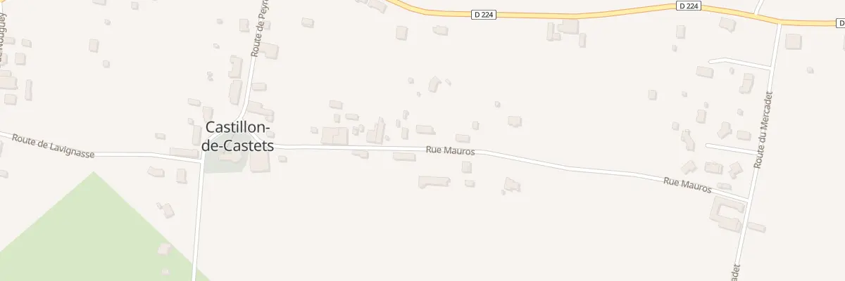 Plan du 235 Rue Mauros à Castets et Castillon