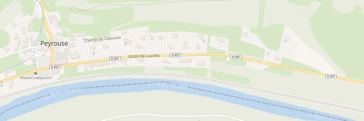 Plan du 36A Rte de Lourdes à Peyrouse