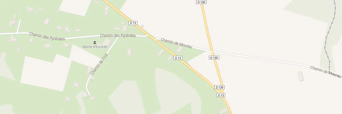 Plan du 3 Rte d’Aire sur Adour à Escurès