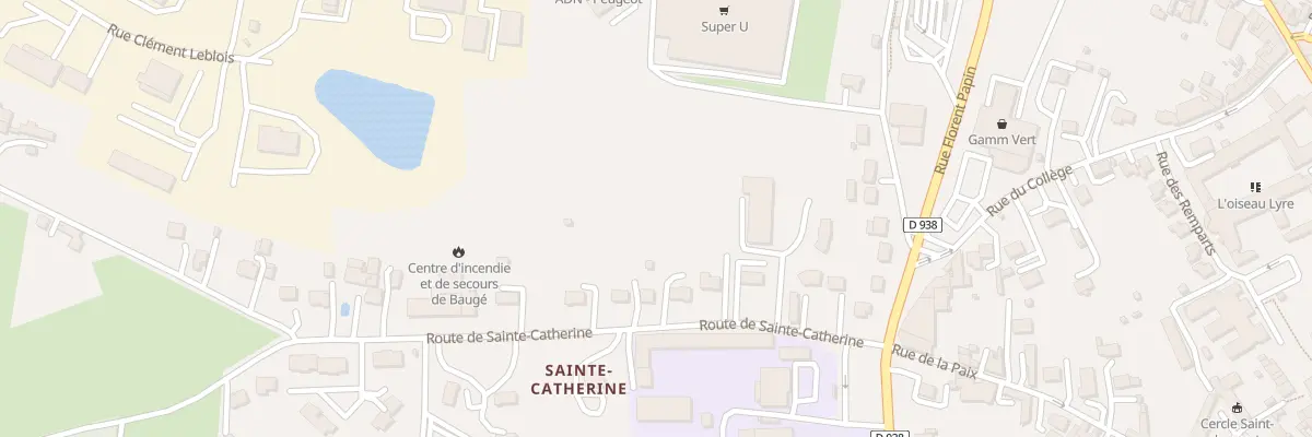 Plan du 9 Rte de Sainte Catherine à Baugé-en-Anjou