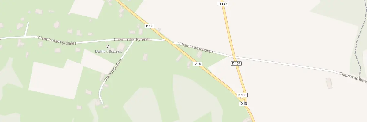 Plan du 5 Rte d’Aire sur Adour à Escurès