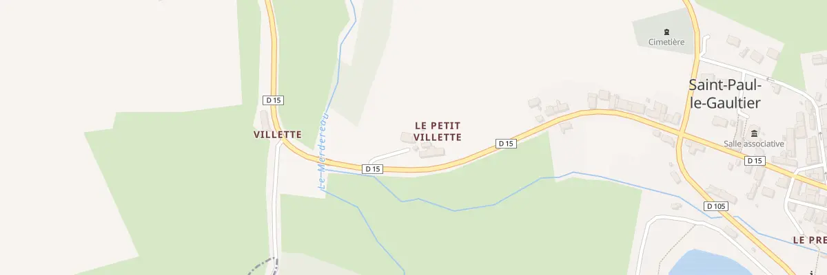 Plan du 5155 Le Pont de Villette à Saint-Paul-le-Gaultier