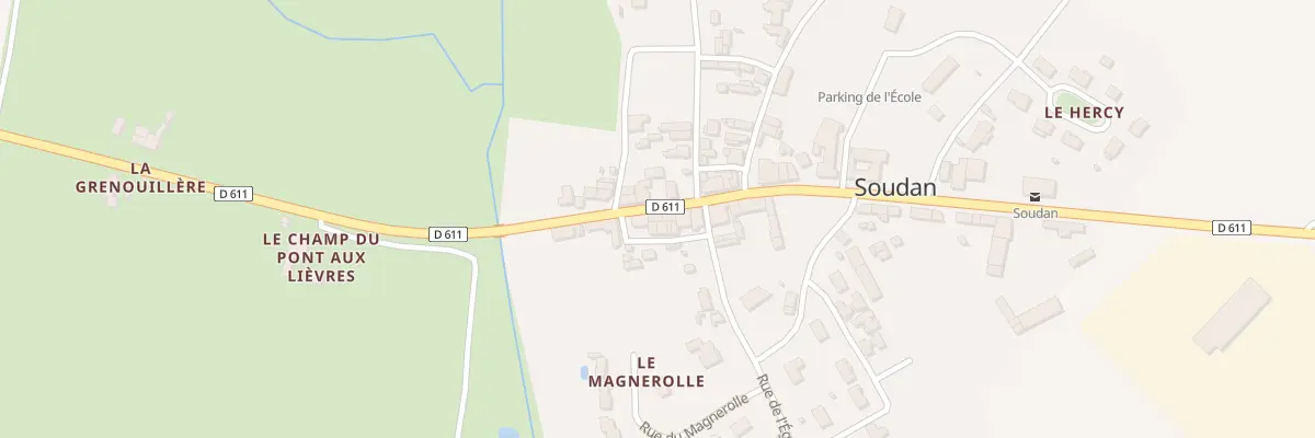 Plan du 25 Rte de l’Atlantique à Soudan