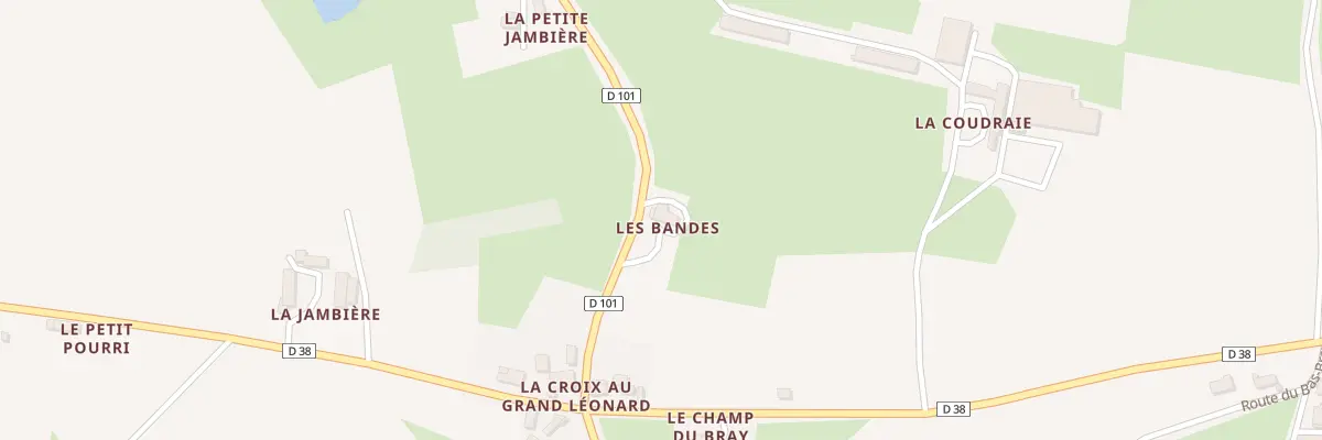 Plan du 2 Rte des Bandes à Tennie