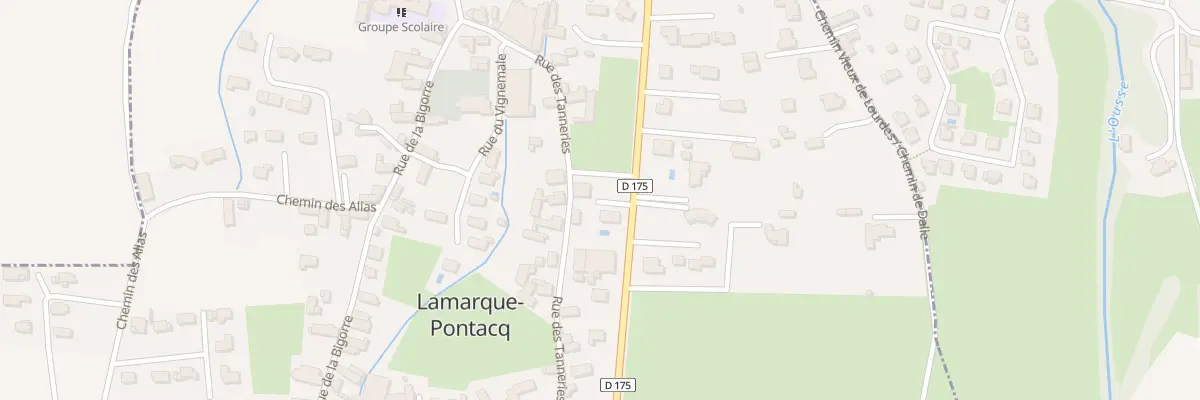 Plan du 10 Rte de Lourdes à Lamarque-Pontacq
