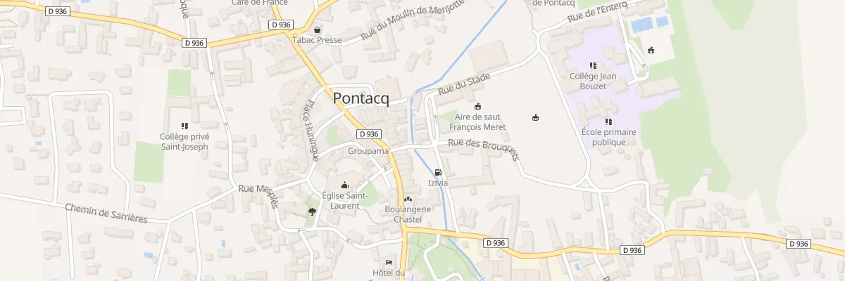 Plan du 1 Rue du Stade à Pontacq