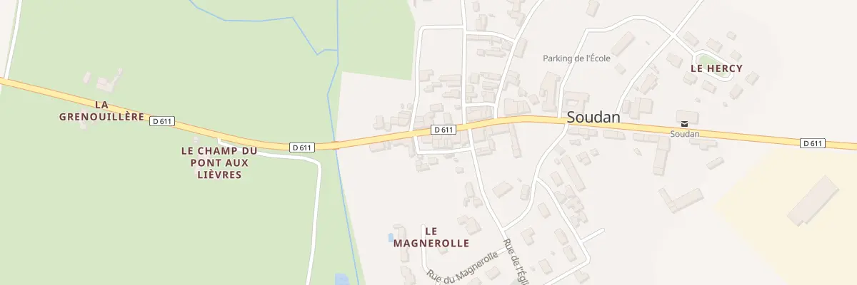 Plan du 10 Rue des Coupe Napperons à Soudan