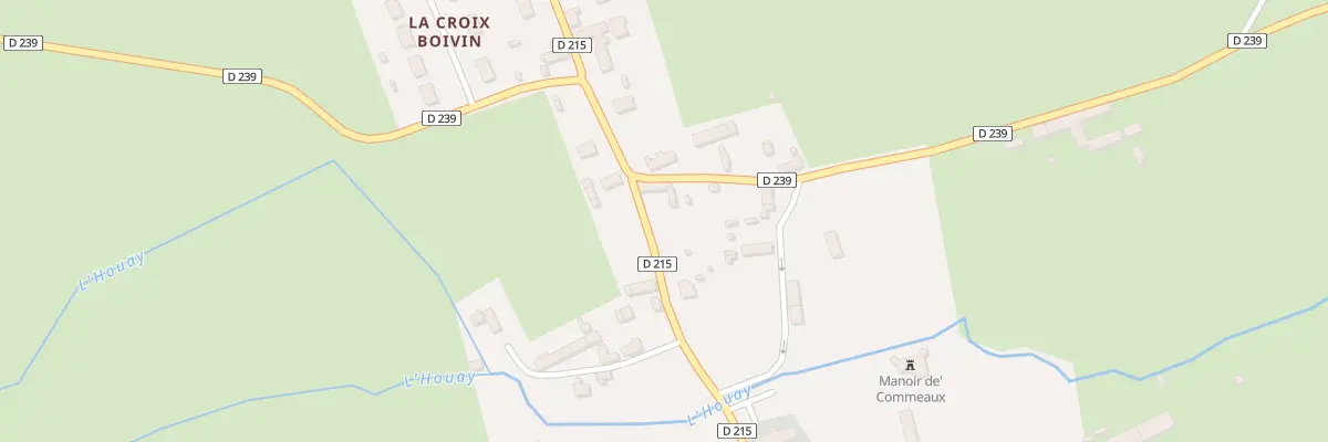 Plan du 18 Le Bourg à Commeaux
