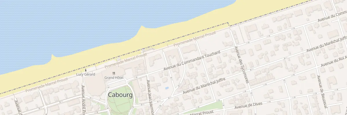 Plan du 9 Av du Commandant Touchard à Cabourg