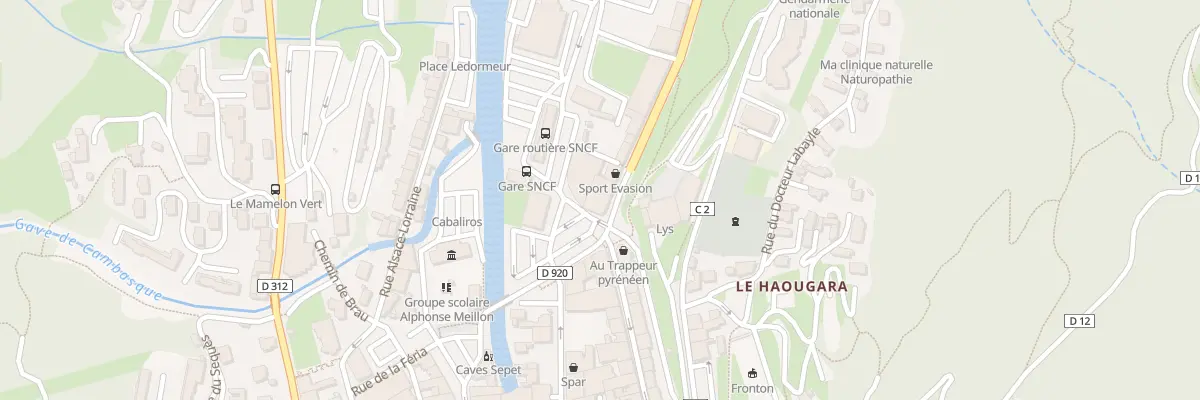 Plan du 1 Rte de Pierrefitte à Cauterets