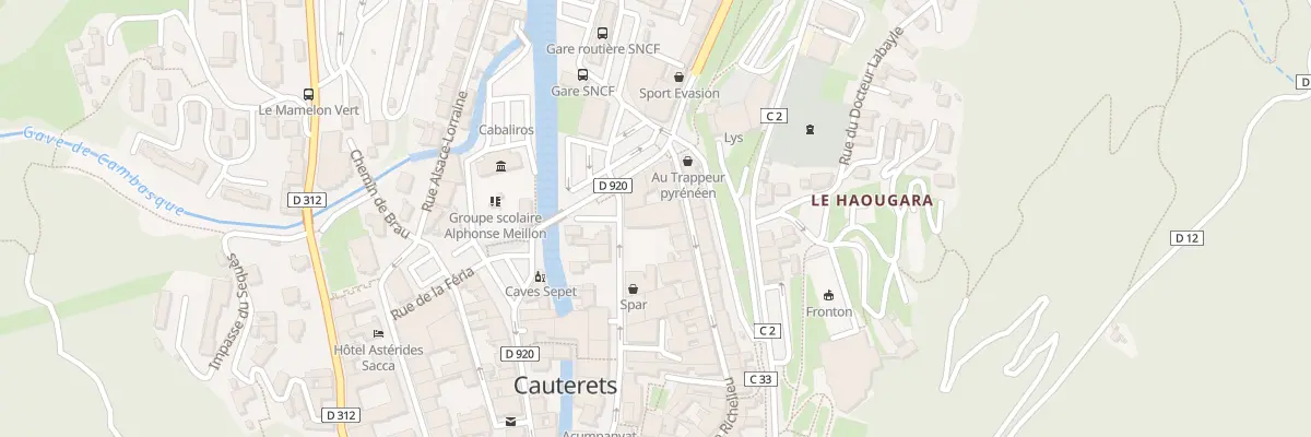 Plan du 22 Av du Gen Leclerc à Cauterets