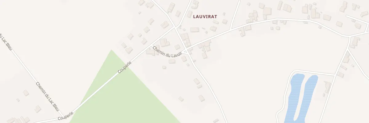 Plan du 83B Lauvirat à Coutras