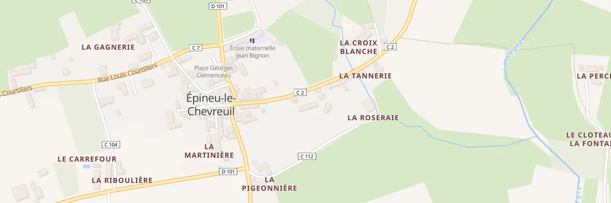 Plan du 14 Rue de la Tannerie à Épineu-le-Chevreuil