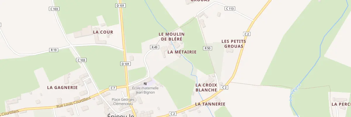 Plan du 5002 La Metairie à Épineu-le-Chevreuil